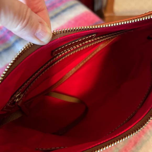 Dooney & Bourke Pebble Grain Hobo in Bone. - Picture 4 of 5